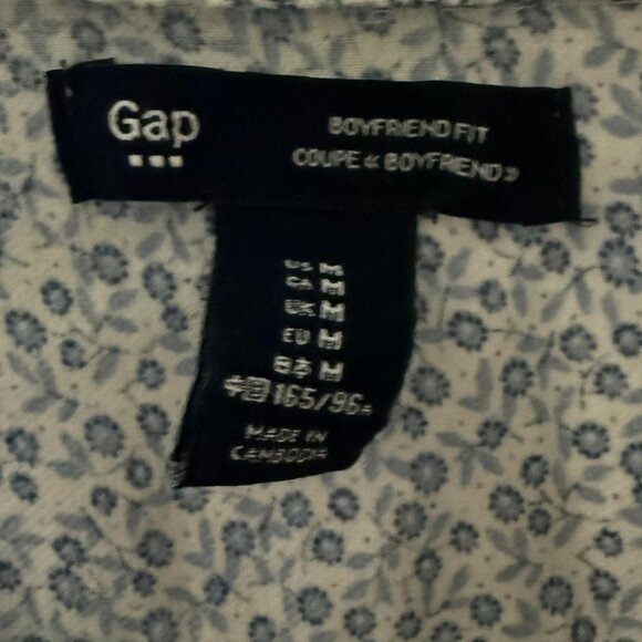 GAP Women top floral shirt size M - Picture 2 of 4